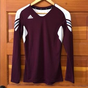 New vintage adidas contrast ventilated panel athletic tech long-sleeve t-shirt